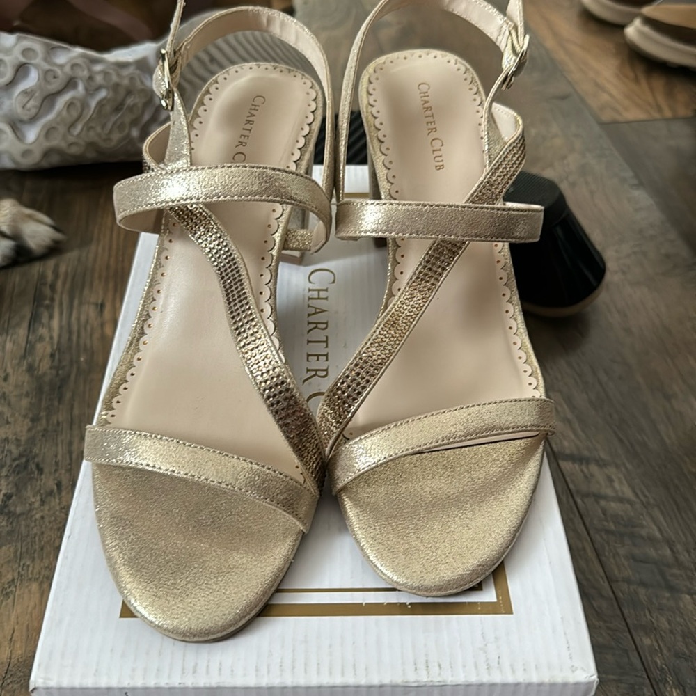 Gold heels